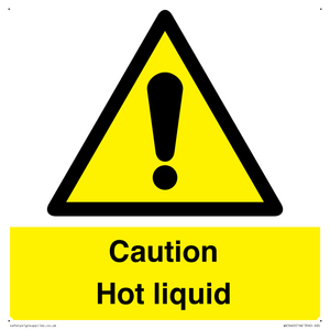 Caution Hot liquid